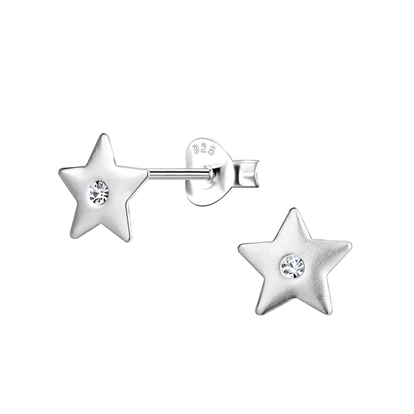 Wholesale Sterling Silver Star Ear Studs - JD20683