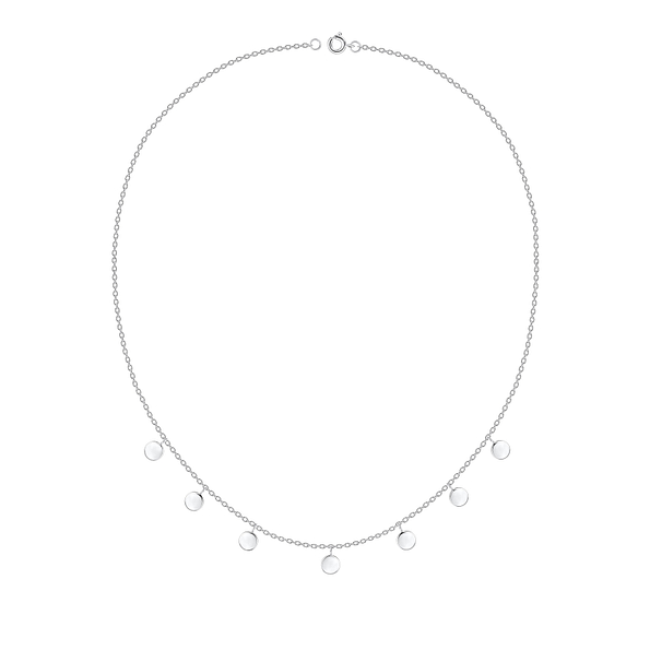 Wholesale Sterling Silver Round Necklace - JD20000