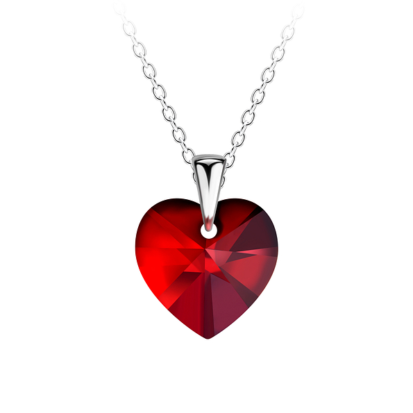 Wholesale Sterling Silver Heart Necklace - JD20677