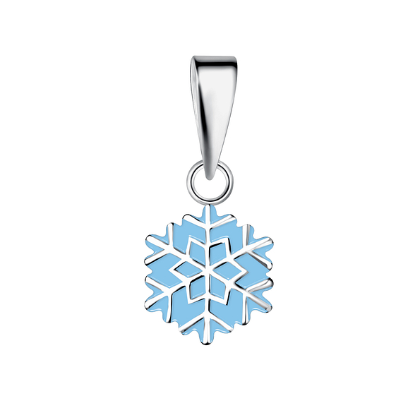 Wholesale Sterling Silver Snowflake Pendant - JD19585