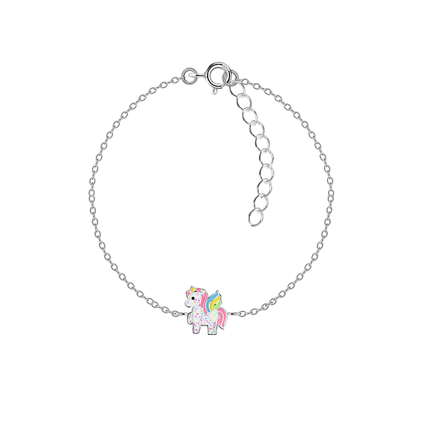Wholesale Sterling Silver Unicorn Bracelet - JD20587