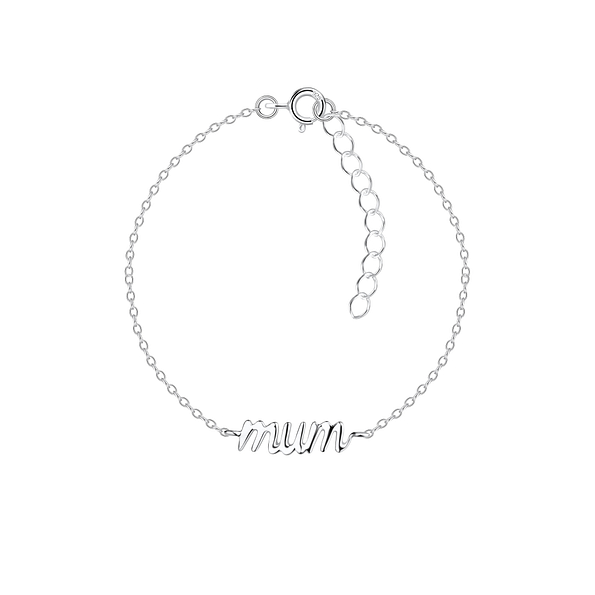 Wholesale Sterling Silver Mum Bracelet - JD20999