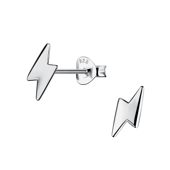 Wholesale Sterling Silver Thunder Bolt Ear Studs - JD20822