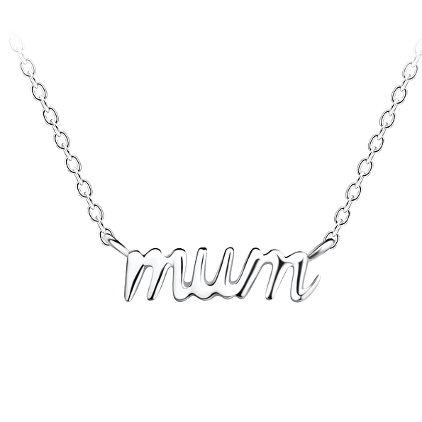 Wholesale Sterling Silver Mum Necklace - JD21118