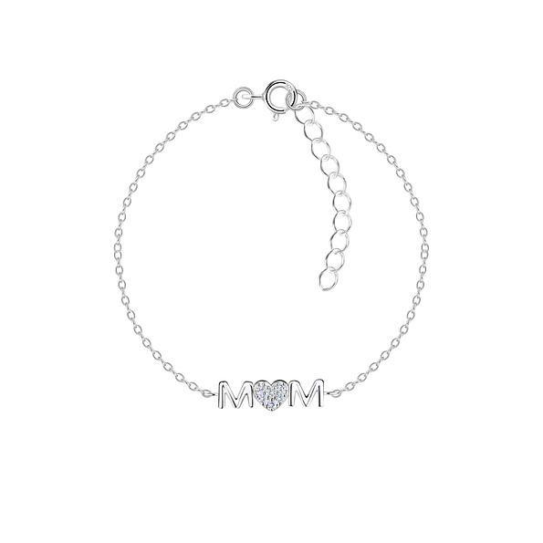 Wholesale Sterling Silver Mom Bracelet - JD21120