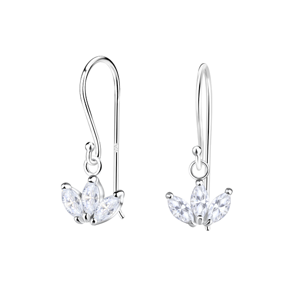 Wholesale Sterling Silver Flower Earrings - JD21220