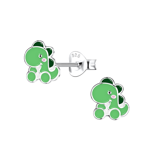 Wholesale Sterling Silver Dinosaur Ear Studs - JD21090