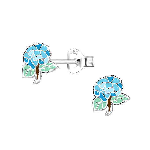 Wholesale Sterling Silver Flower Ear Studs - JD21172