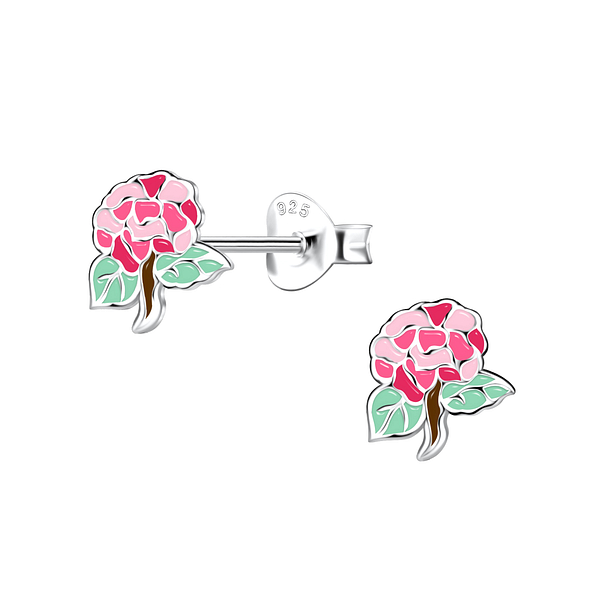 Wholesale Sterling Silver Flower Ear Studs - JD21173