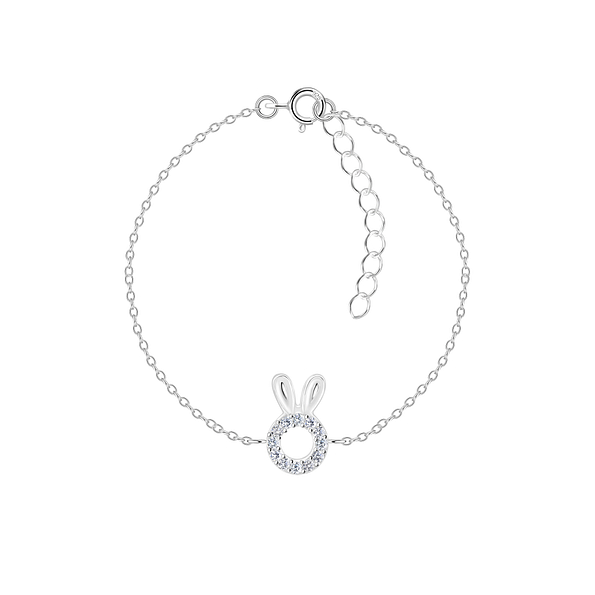 Wholesale Sterling Silver Rabbit Bracelet - JD21227