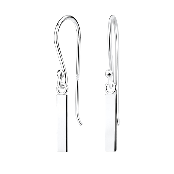 Wholesale Sterling Silver Bar Earrings - JD10123