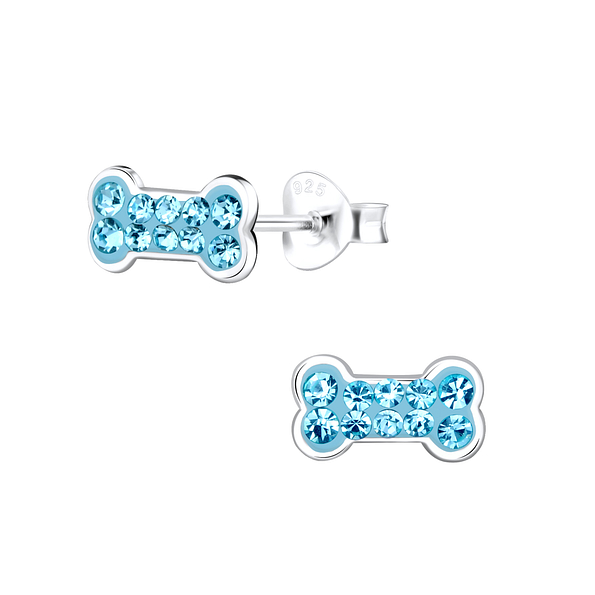 Wholesale Sterling Silver Bone Ear Studs - JD9711