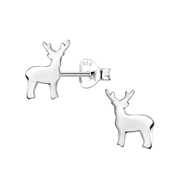 Wholesale Sterling Silver Deer Ear Studs - JD21242