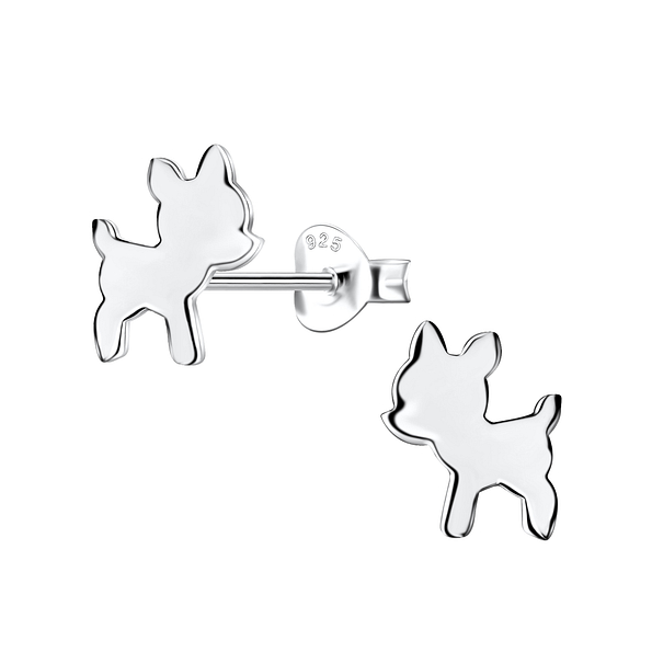 Wholesale Sterling Silver Baby Deer Ear Studs - JD21329