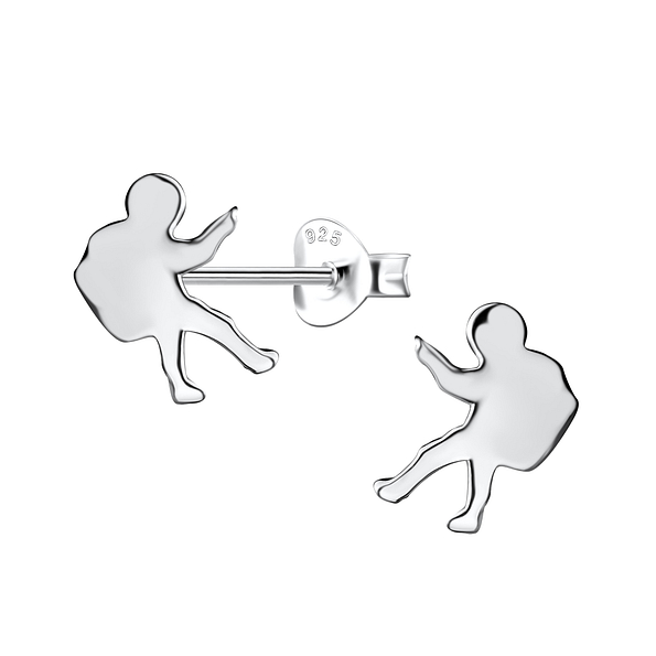 Wholesale Sterling Silver Astronaut Ear Studs - JD21381