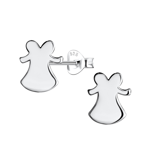 Wholesale Sterling Silver Bell Ear Studs - JD21282