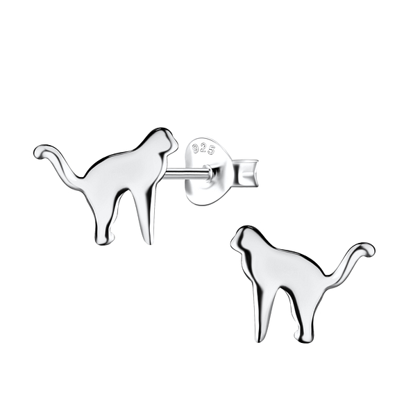 Wholesale Sterling Silver Monkey Ear Studs - JD21382