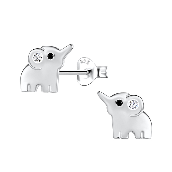 Wholesale Sterling Silver Elephant Ear Studs - JD21246