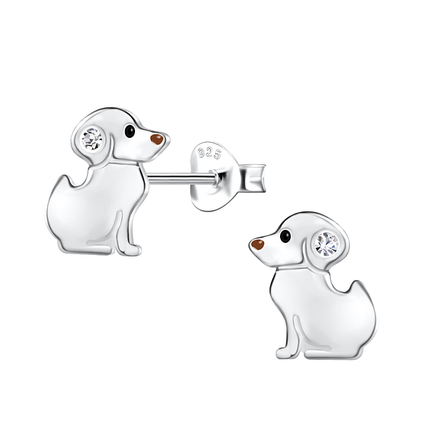 Wholesale Sterling Silver Dog Ear Studs - JD21334