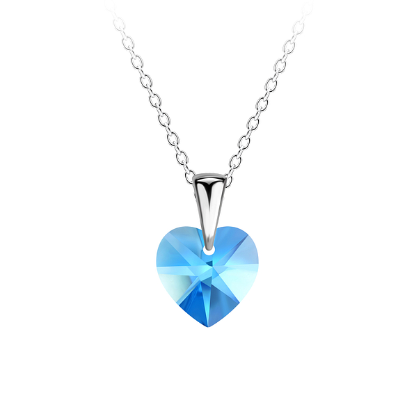 Wholesale Sterling Silver Heart Necklace - JD21327