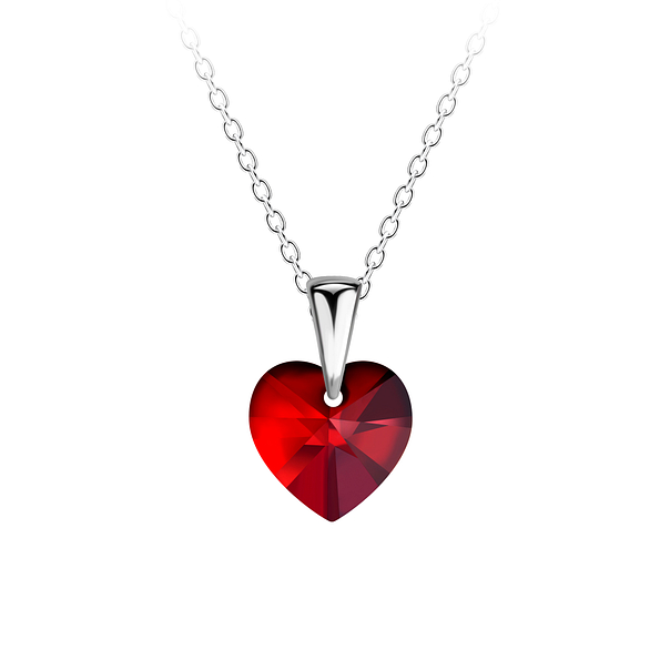 Wholesale Sterling Silver Heart Necklace - JD21239