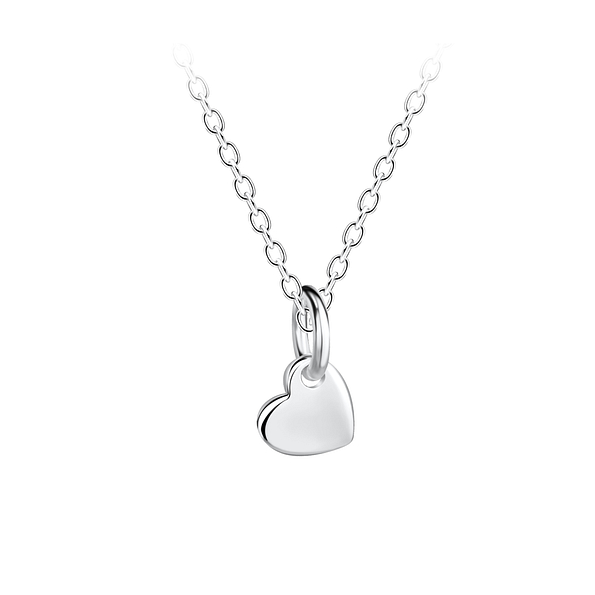 Wholesale Sterling Silver Heart Necklace - JD21250