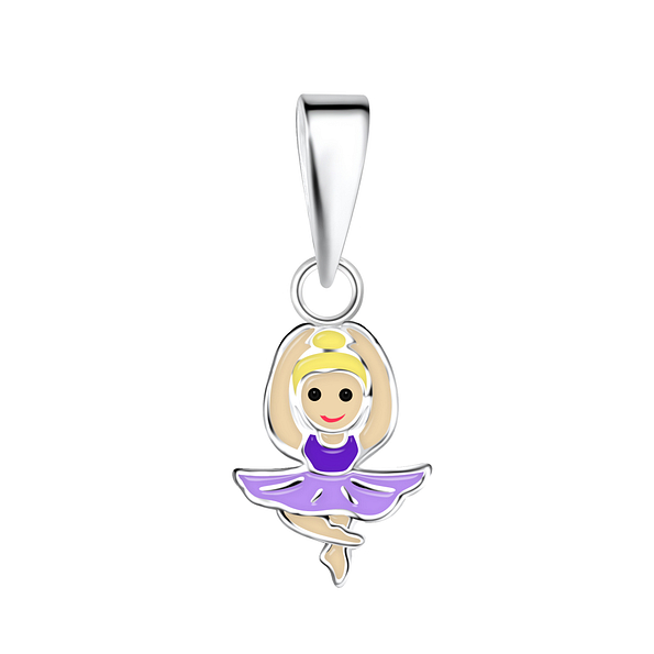 Wholesale Sterling Silver Ballerina Pendant - JD16618