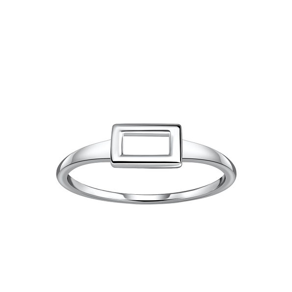 Wholesale Sterling Silver Rectangle Ring - JD21323