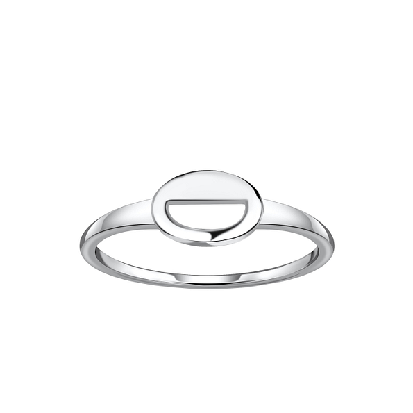 Wholesale Sterling Silver Oval Ring - JD21258