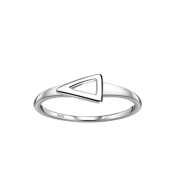 Wholesale Sterling Silver Triangle Ring - JD21324