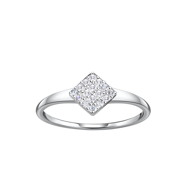 Wholesale Sterling Silver Square Ring - JD21397