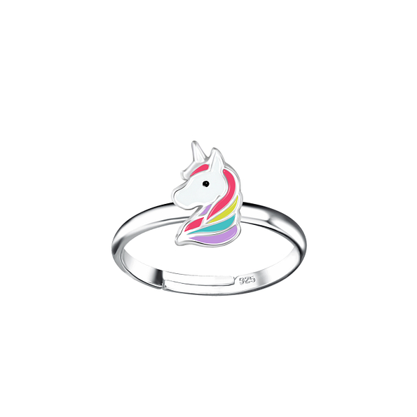 Wholesale Sterling Silver Unicorn Adjustable Ring - JD20778