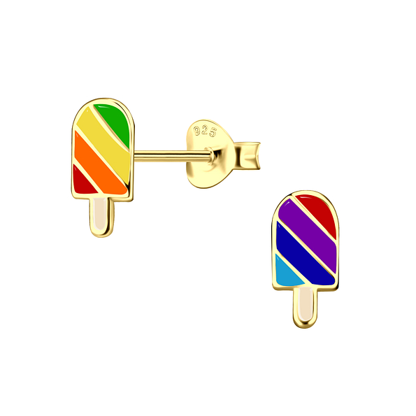 Wholesale Sterling Silver Ice Cream Ear Studs - JD20910