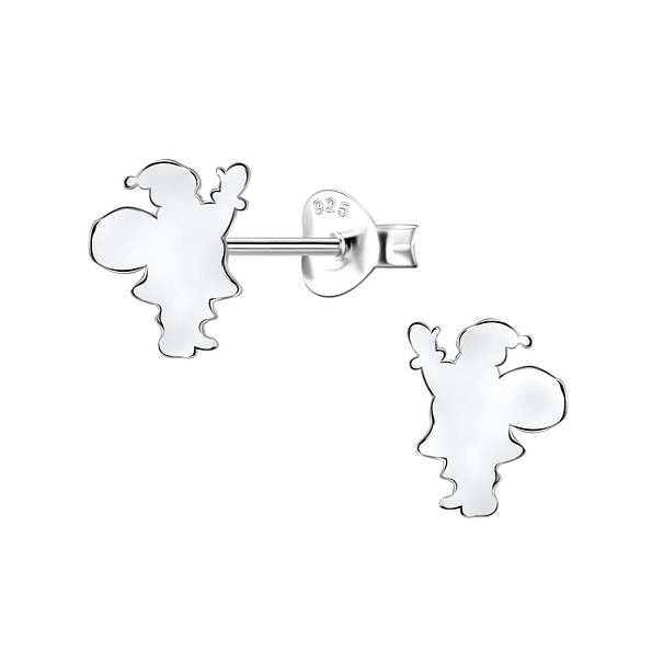 Wholesale Sterling Silver Santa Claus Ear Studs - JD21538