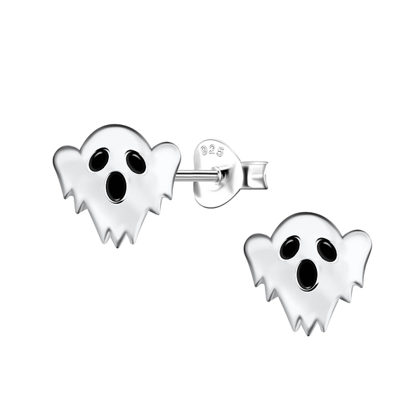 Wholesale Sterling Silver Ghost Ear Studs - JD21527