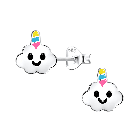 Wholesale Sterling Silver Cloud Ear Studs - JD20195