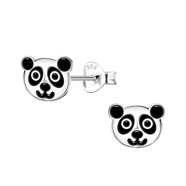 Wholesale Sterling Silver Panda Ear Studs - JD21556