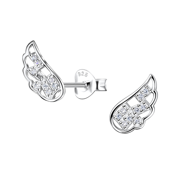 Wholesale Sterling Silver Wing Ear Studs - JD21522