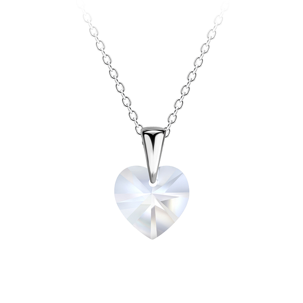 Wholesale Sterling Silver Heart Necklace - JD21456