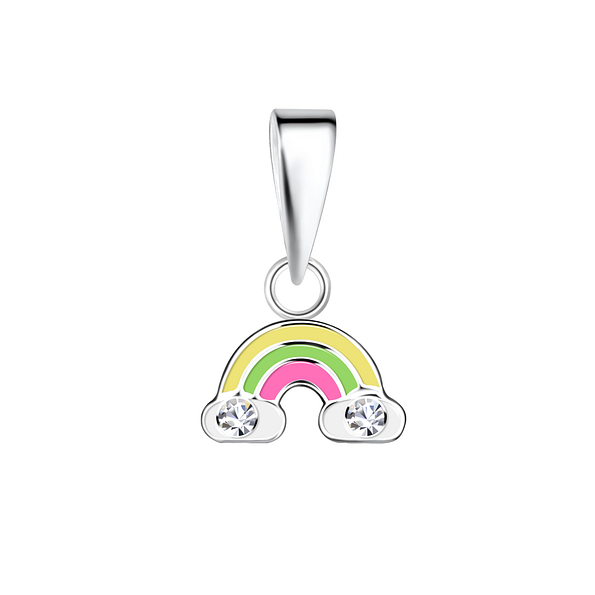 Wholesale Sterling Silver Rainbow Pendant - JD21064