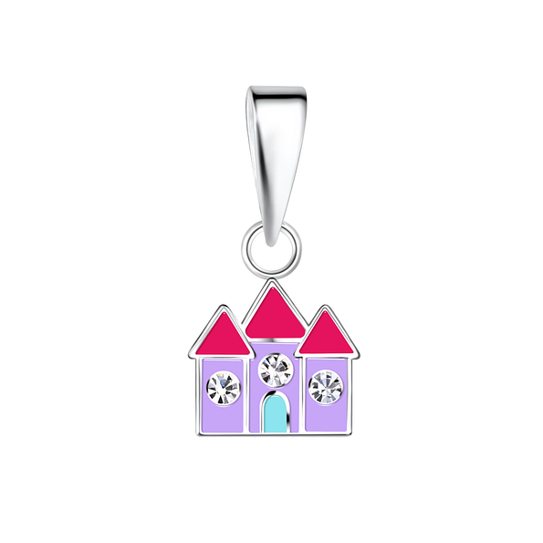 Wholesale Sterling Silver Castel Pendant - JD21066