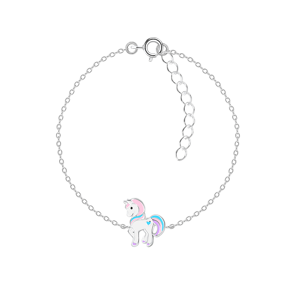 Wholesale Sterling Silver Unicorn Bracelet - JD21632