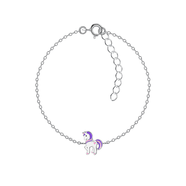 Wholesale Sterling Silver Unicorn Bracelet - JD20755