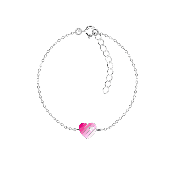 Wholesale Sterling Silver Heart Bracelet - JD20904