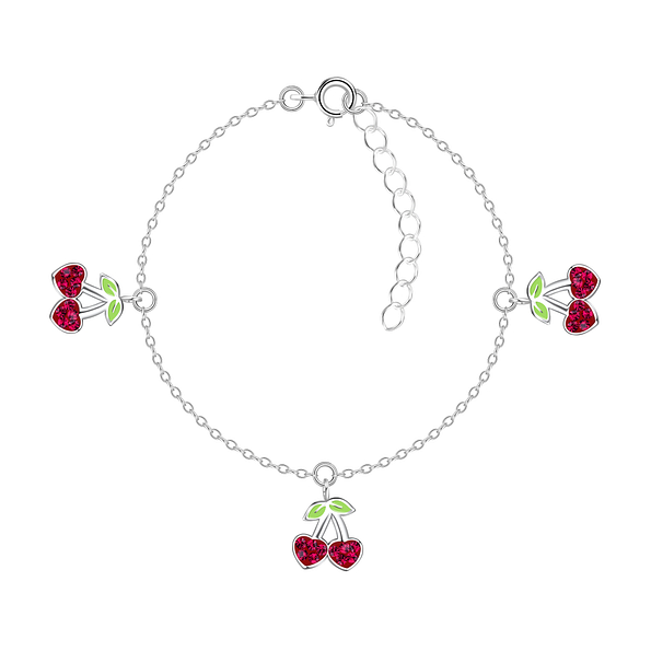 Wholesale Sterling Silver Cherry Bracelet - JD20245