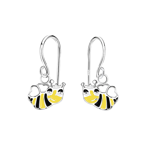 Wholesale Sterling Silver Bee Earrings - JD11733