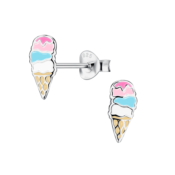 Wholesale Sterling Silver Ice Cream Ear Studs - JD20346