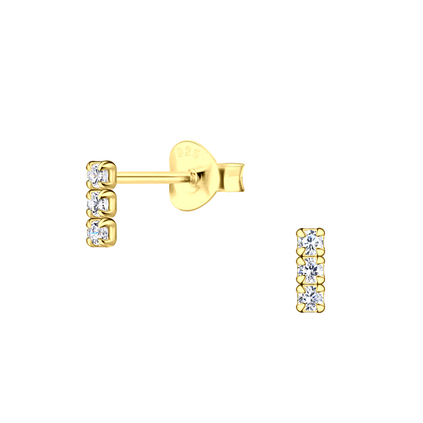 Wholesale Sterling Silver Bar Ear Studs - JD21560