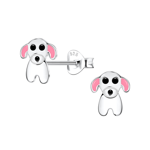 Wholesale Sterling Silver Dog Ear Studs - JD21644