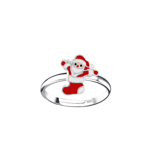 Wholesale Sterling Silver Santa Adjustable Ring - JD20225